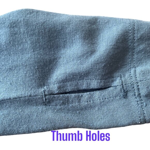 Free Fly Womens Long Sleeve Tee Blue With Back Logo Size S - Picture 4 of 8